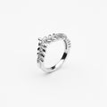 Laurel  Classic Leaf Eternity Band - 925 Sterling Silver Jewellery | White Background Studio Product Photo | Athira Jewels
