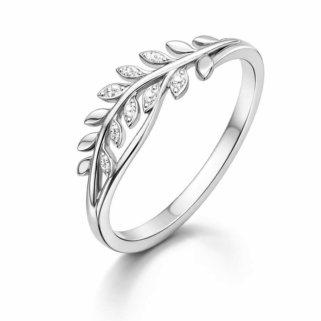 Olive Leaf Grace Ring