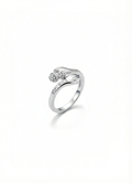 Twin Rose Open Ring