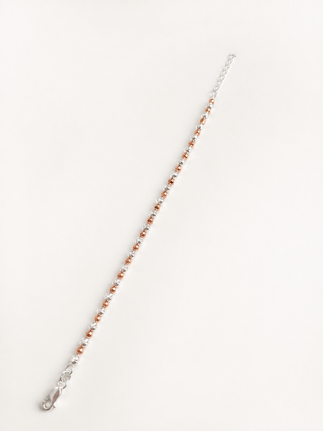 Rose Gold Dual Tone Sphere Bracelet