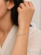 Rose Gold Dual Tone Sphere Bracelet