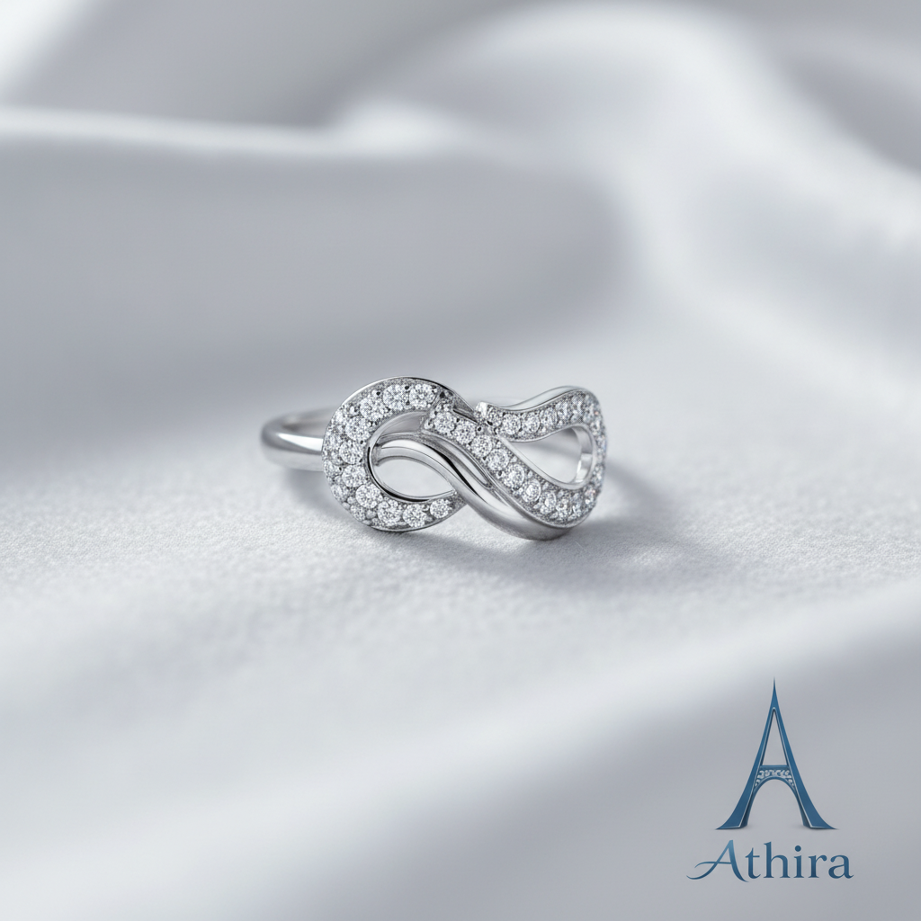925 Sterling Silver Infinity Sparkle Ring