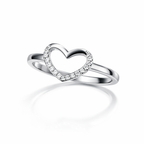 Heart Zircon Ring