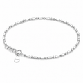Sleek Sterling Silver Minimalist Anklet