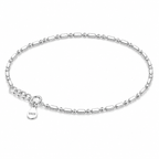 Sleek Sterling Silver Minimalist Anklet
