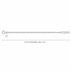 Sleek Sterling Silver Minimalist Anklet