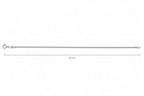 Sleek Rhodium Plated Sterling Silver Box Chain
