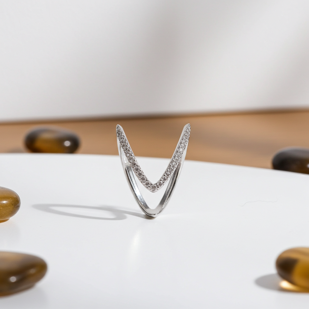 Reversible V-Contour Ring
