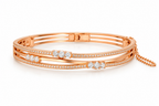 Rose Gold Stacked Diamond Bracelet
