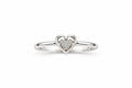 Diamond Studded Double Heart Ring