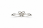 Diamond Studded Double Heart Ring