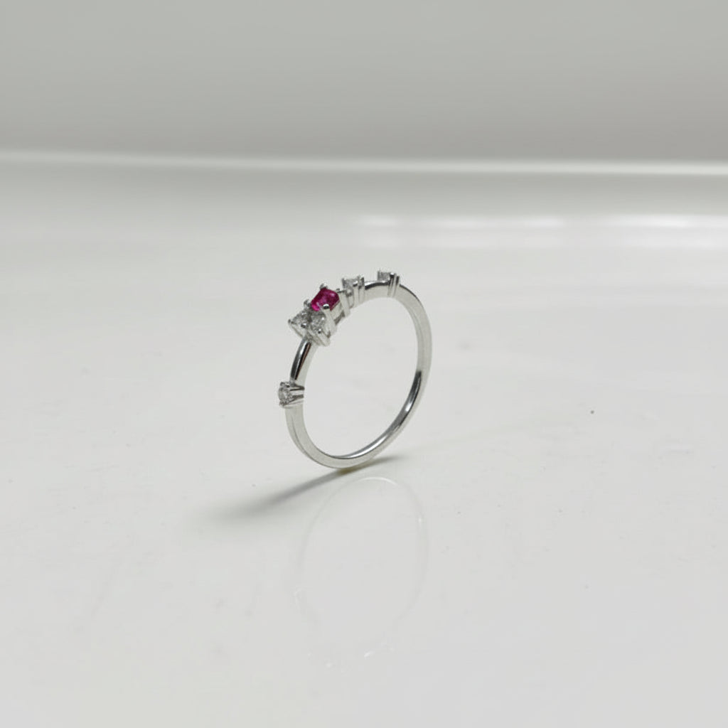Pink Trio Spark Ring