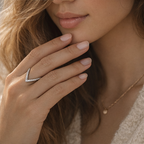 Reversible V-Contour Ring - 925 Sterling Silver Ring View 5 | Athira Jewels
