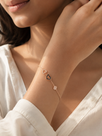Heart Charm Rose Gold Bracelet