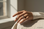 Cinematic lifestyle image showing ring being worn