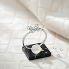 Clean product shot with branded background