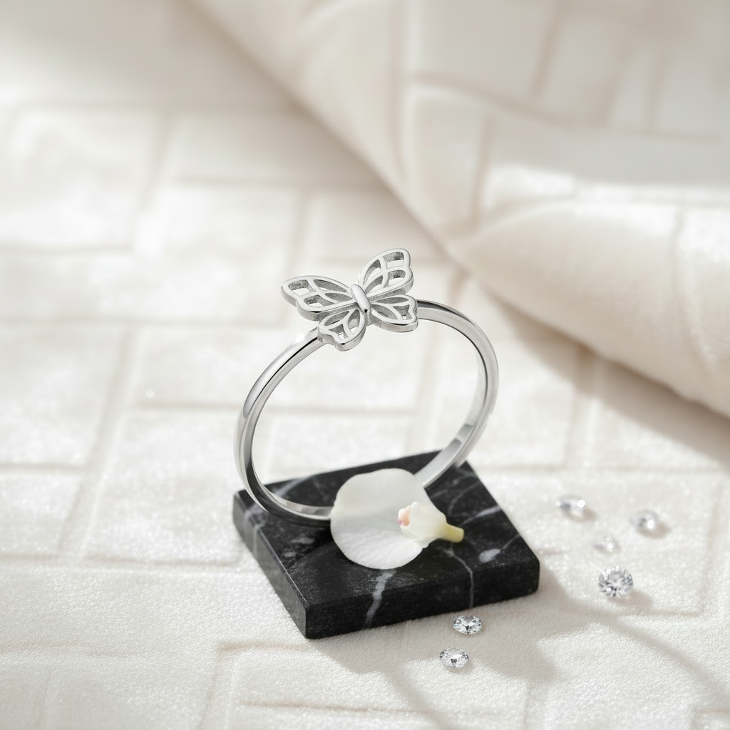 Clean product shot with branded background