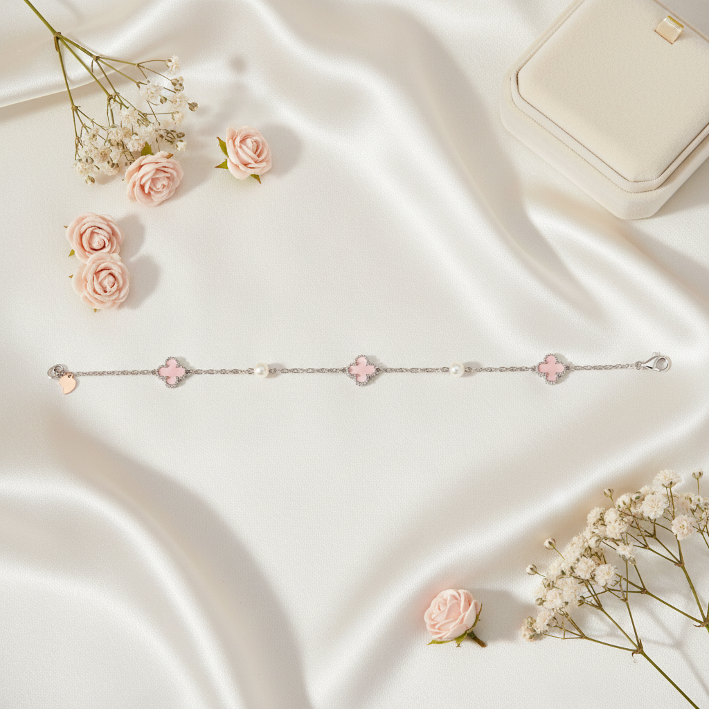Exact bracelet in an elevated flat lay