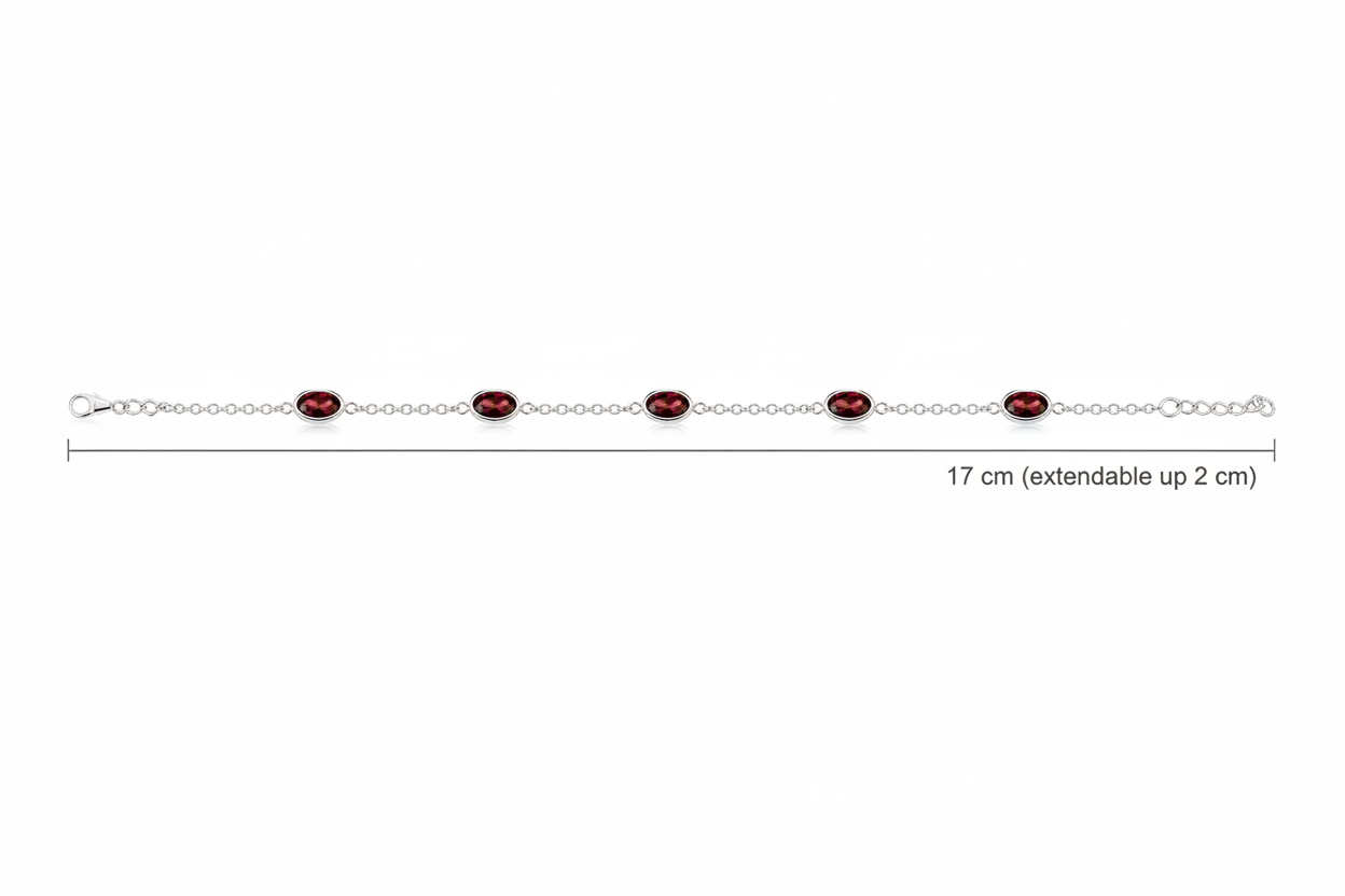 Garnet Bracelet Technical Measurement