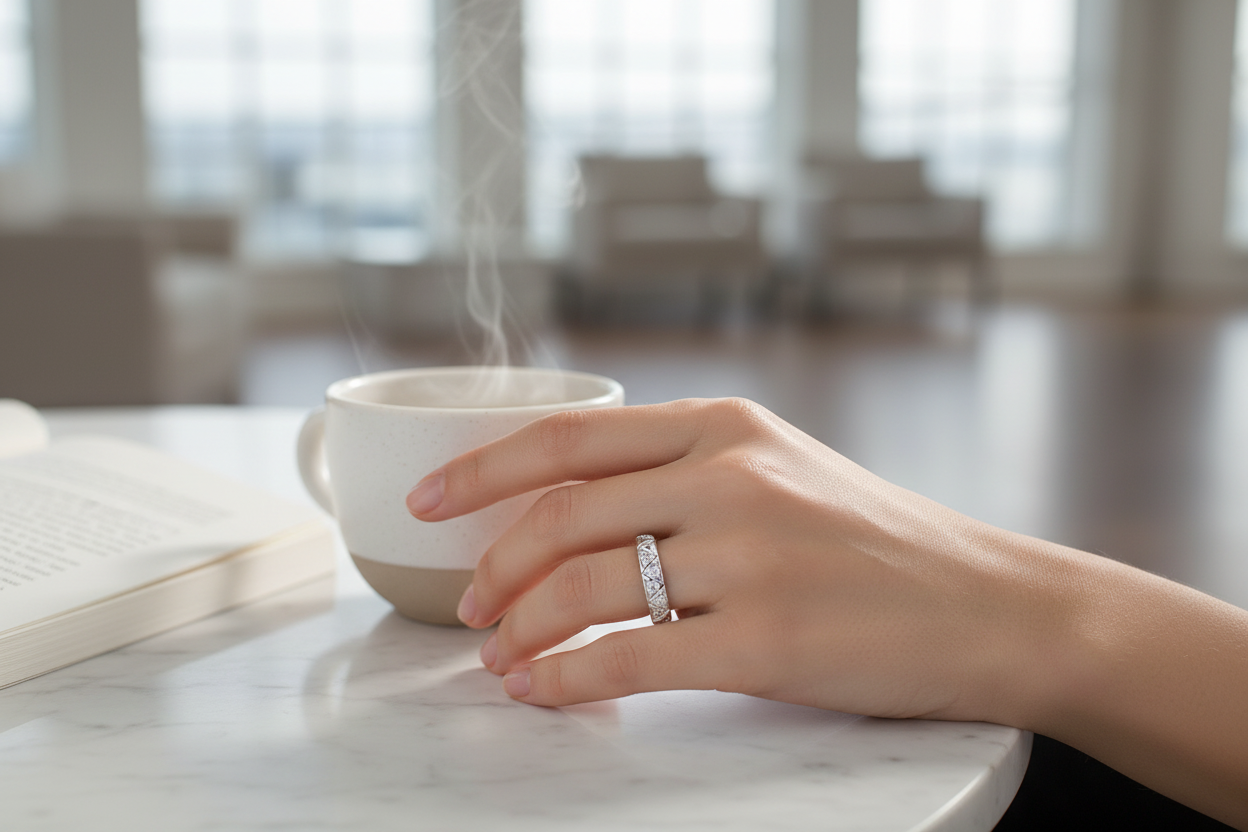 Geometric Band Ring - Lifestyle