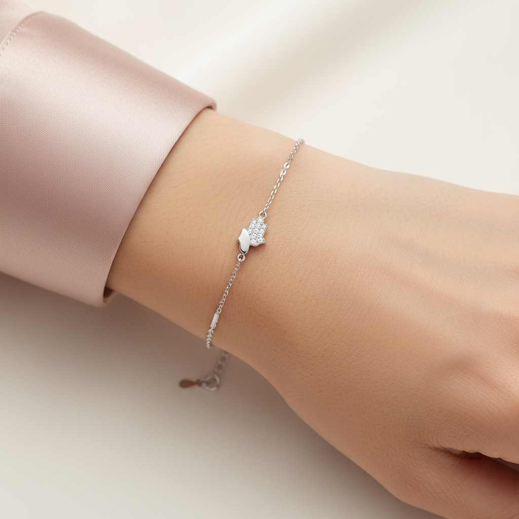 Hamsa Bracelet Lifestyle — Wrist Shot