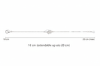 Hamsa Bracelet — Technical Size Diagram 3:2