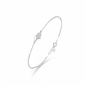 Hamsa Charm Dual Finish Bracelet — Studio Shot