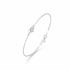 Hamsa Charm Dual Finish Bracelet — Studio Shot