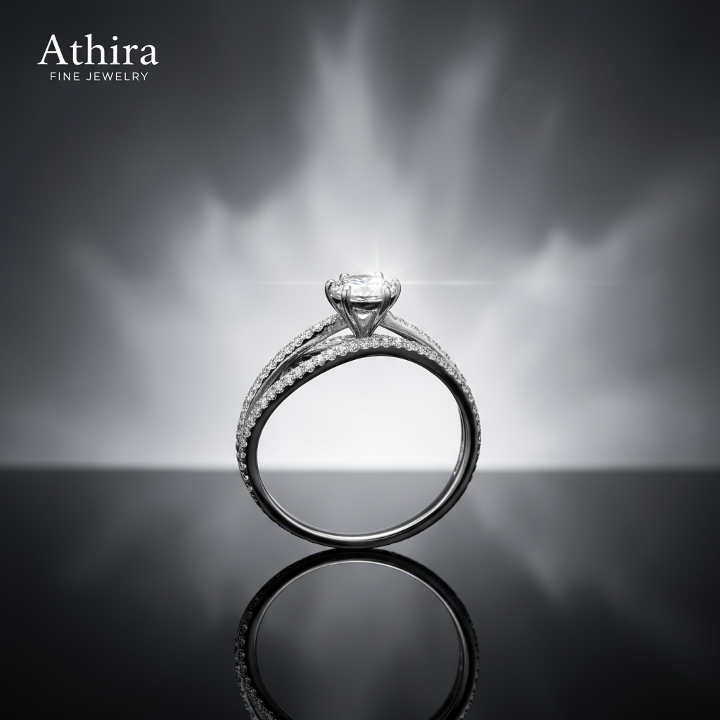 High-resolution product shot with minimalist cinematic Athira branding