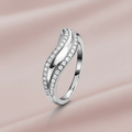 Infinite Wave Ring - Blush Pink