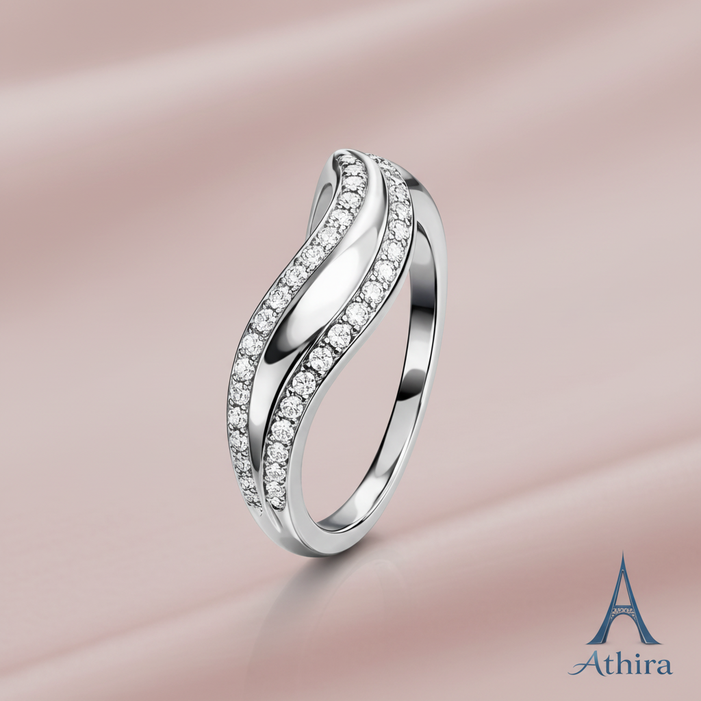 Infinite Wave Ring - Blush Pink
