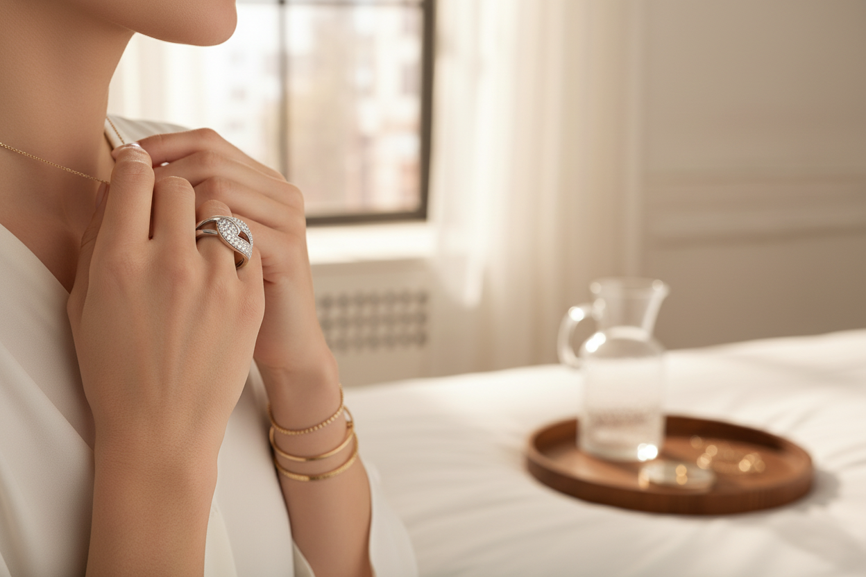 Intertwined Sparkle Ring - Lifestyle