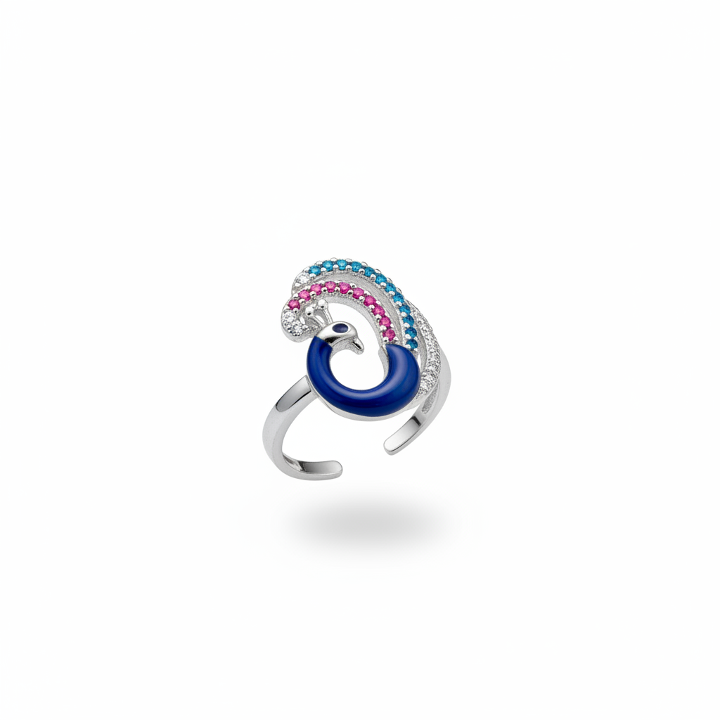 Peacock Toe Ring — Studio Commercial Shot