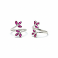 Sterling Silver Toe Ring Pair — Commercial Product Photo