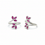 Sterling Silver Toe Ring Pair — Commercial Product Photo