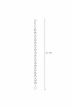 Textured Link Sterling Silver Chain Bracelet – 22cm Technical