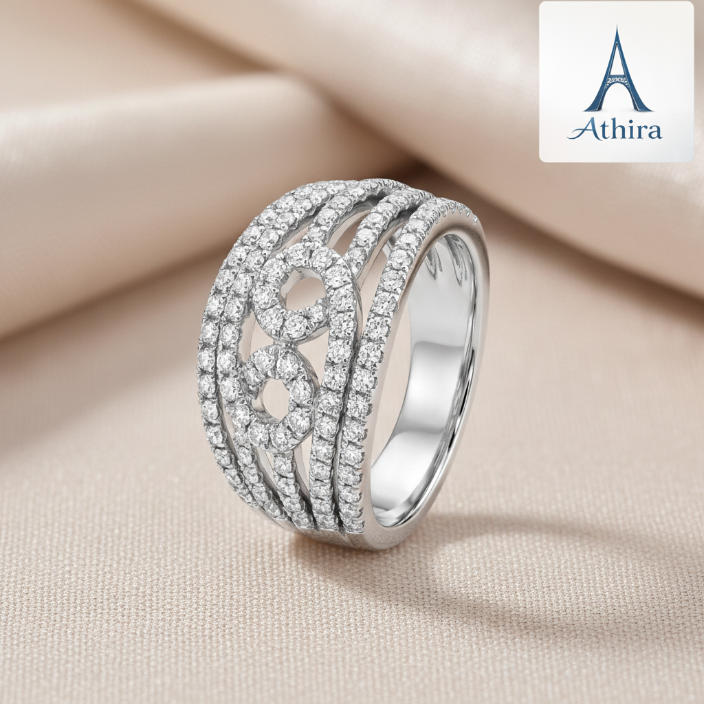 Triple Band Sparkle Ring - Branded