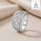 Triple Band Sparkle Ring - Branded