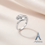 Twin Rose Open Ring - Athira Branded