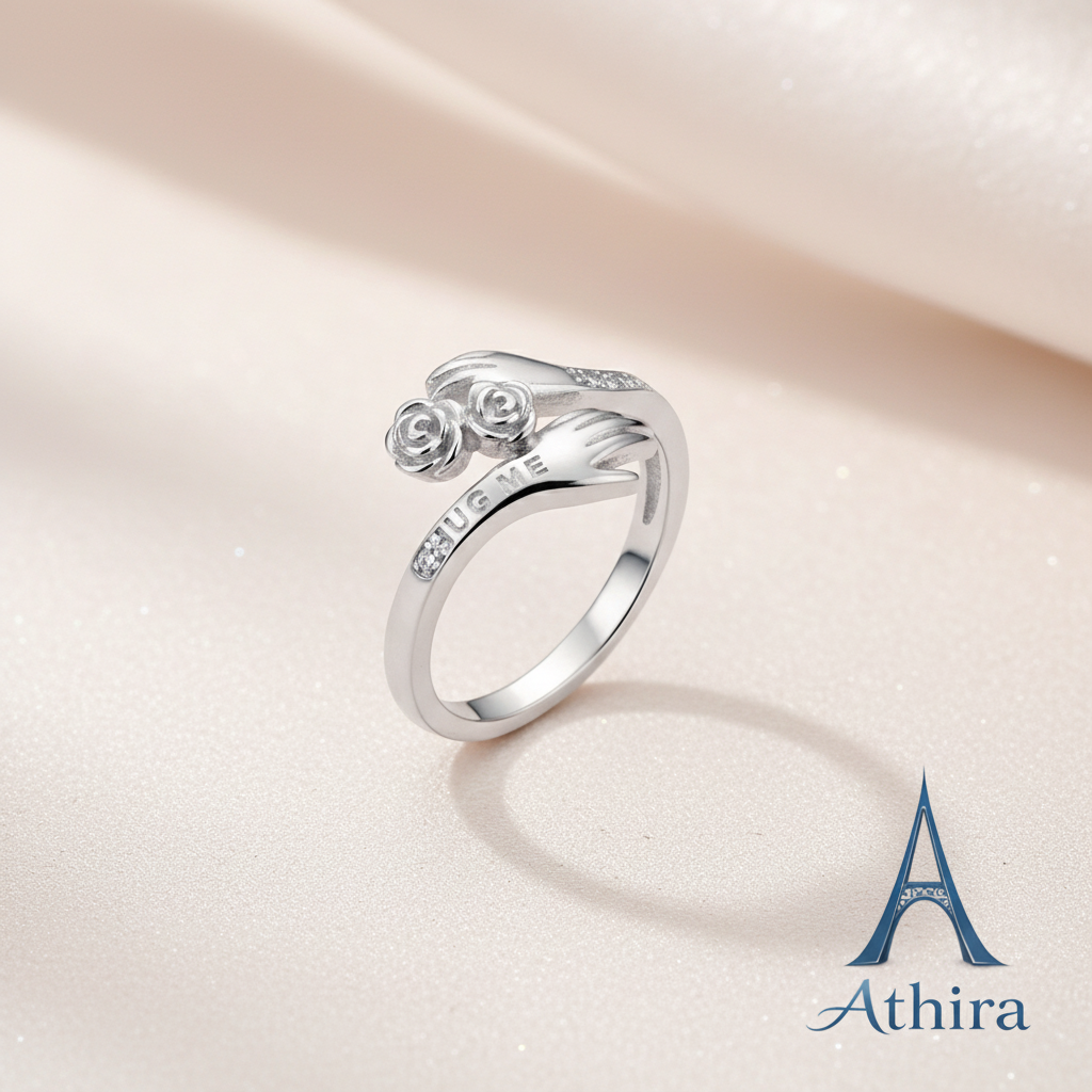Twin Rose Open Ring - Athira Branded